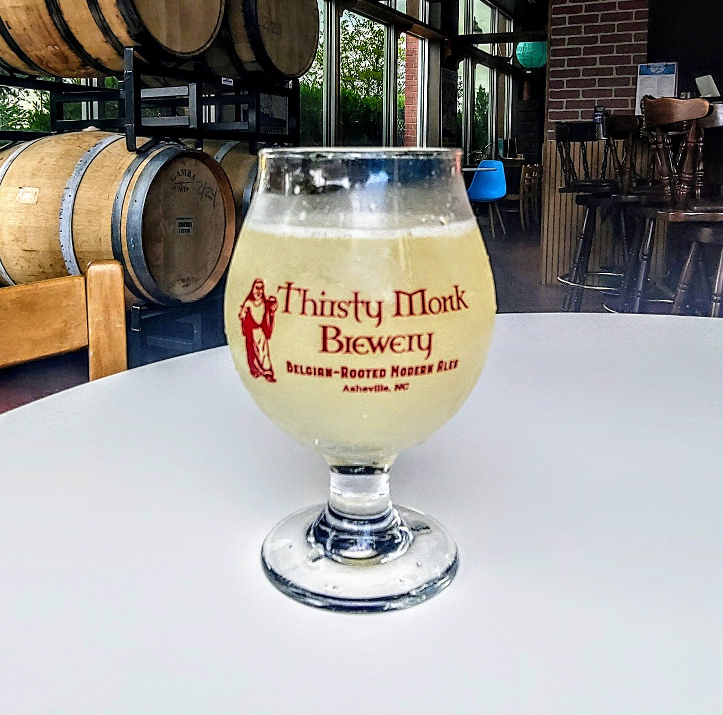 Thirsty Monk Belgian 12 oz. Tulip Glass