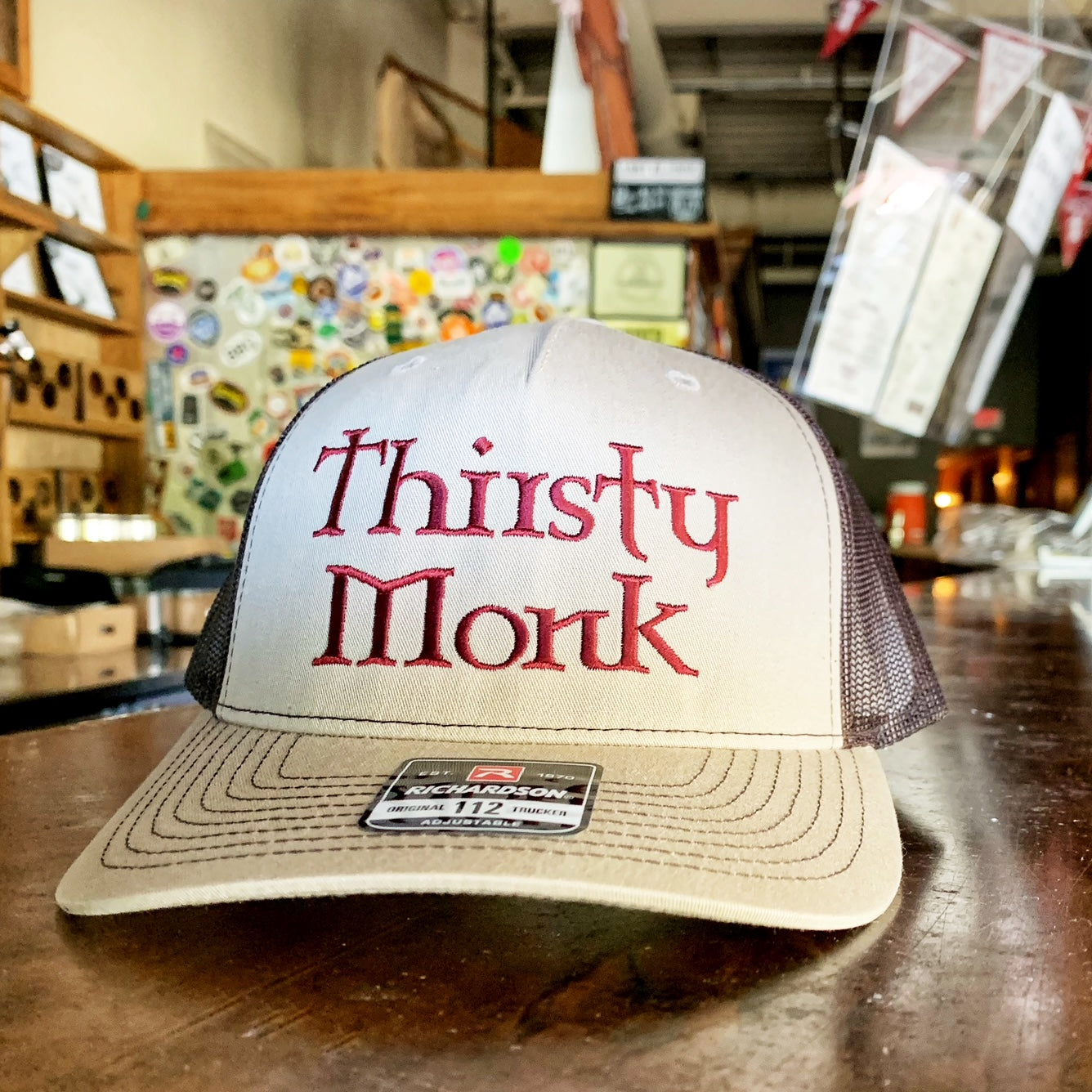 Monk Embroidered Trucker Hat
